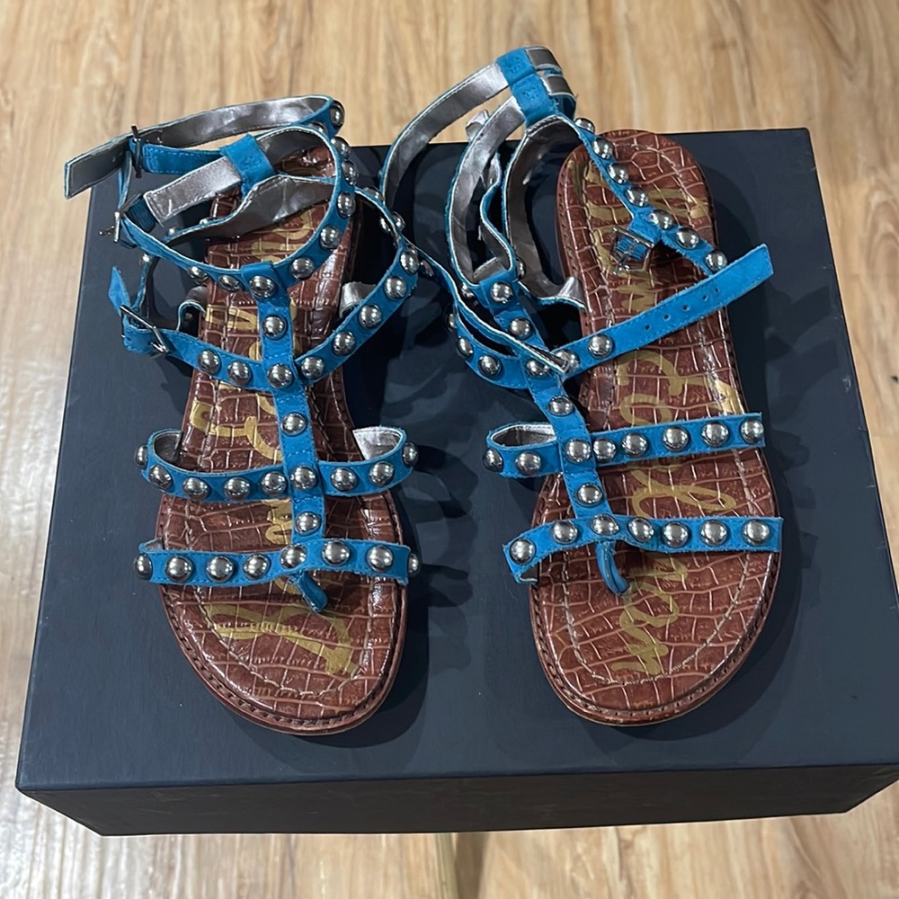 Sam Edelman Gladiator Sandals . Size 7.5 (Blue)